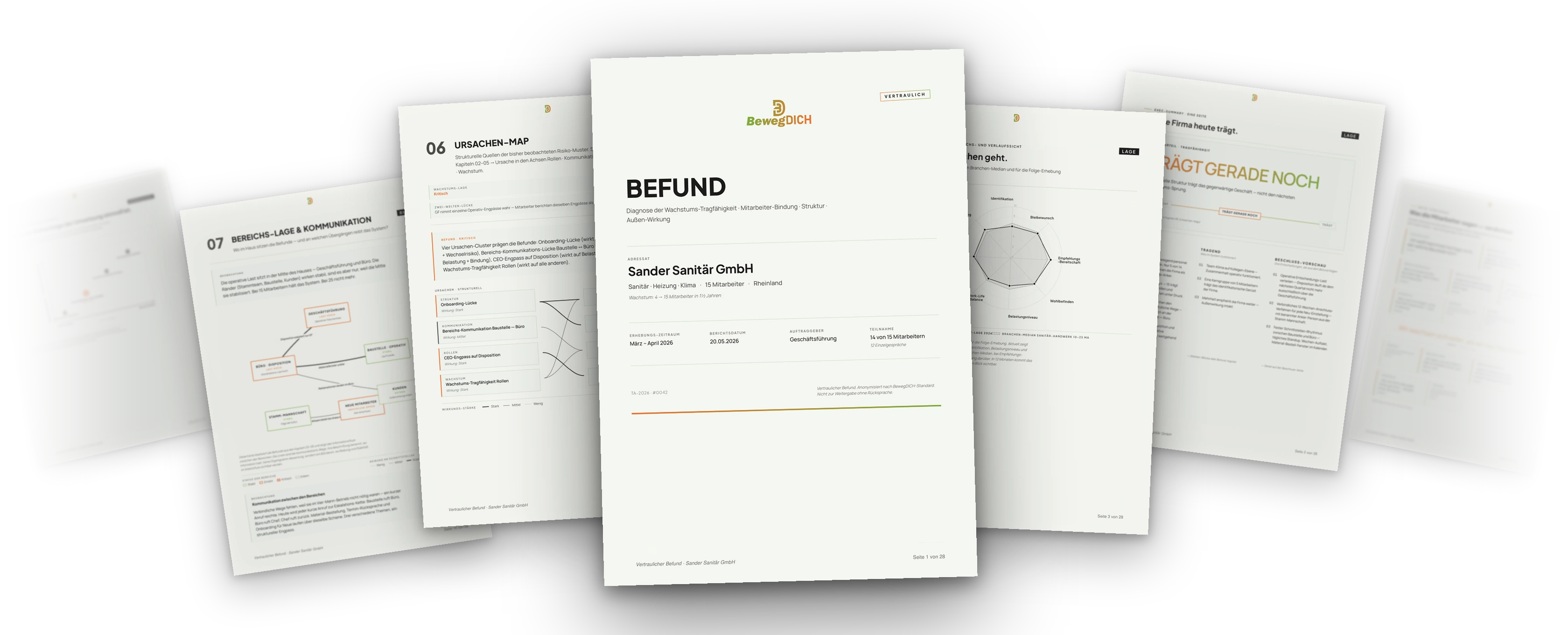 Vorschau: Befund Sander Sanitär GmbH (Musterfirma)
